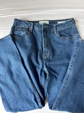 PacSun Dark Blue High-Rise Straight Leg Jeans